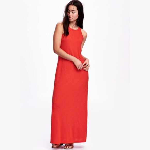 Old Navy Dresses & Skirts - Old Navy Sleeveless Maxi Tank Dress Red